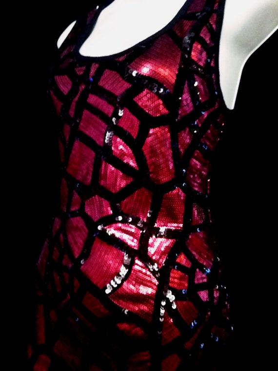 Sequin Spiderweb Tank