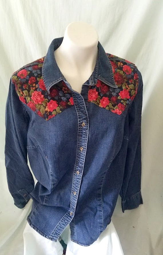 Denim shirt cowboy western - Gem