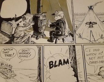 Original Signed Artwork Comic Strip
