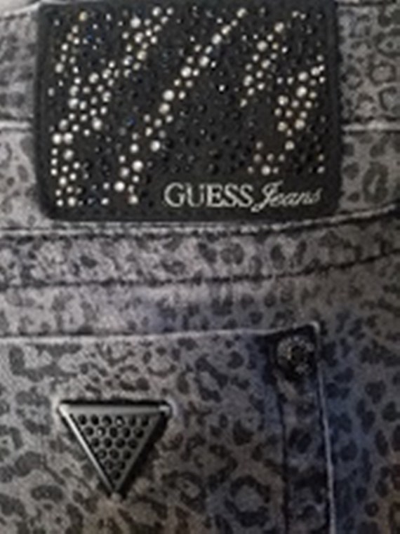 Vintage GUESS Animal Print Skinny Jeans