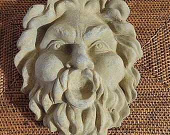 Greek God of Wind, Socrates, Plato, A Big Solid Stone Face From the Past- Garden Guy