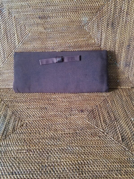 Vintage 1960's Fabric Clutch Purse