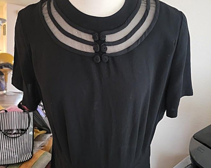 Vintage 1940's/50's Puritan "Forever Young" Little Black Dress