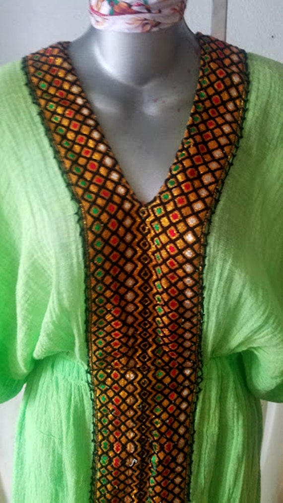 70s Cotton Gauze Ceremonial Lounger Gem