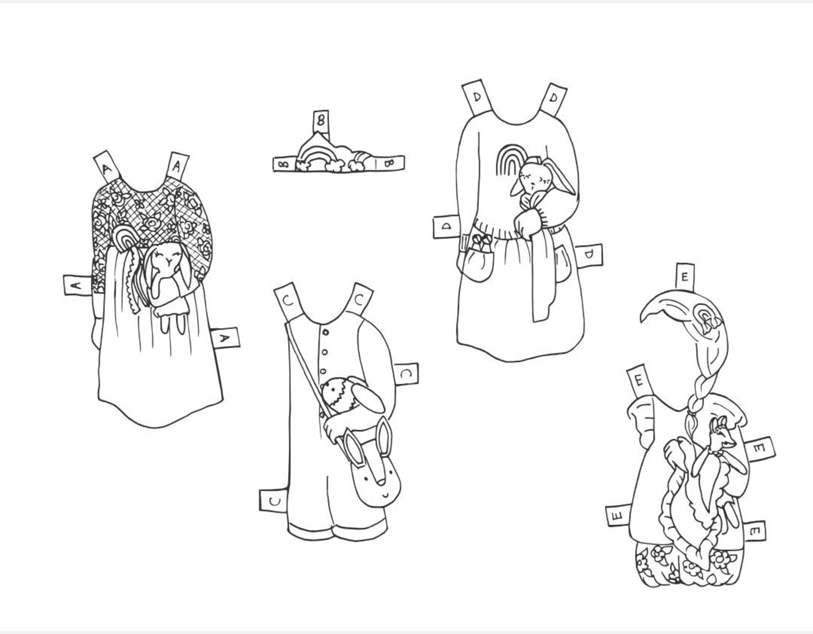 NEW Printable Paper Dolls SET 2 Celebration of Handmade Etsy