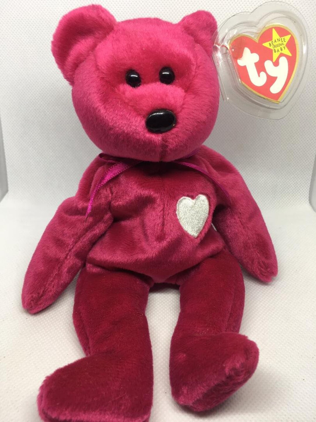 Retired! TY Beanie Baby Valentina With Tag Mistakes and Hologram