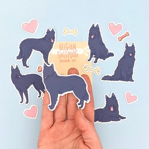 Belgian Sheepdog Stickers - Waterproof Stickers