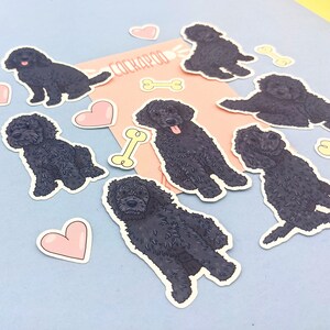 Black Cockapoo Stickers - Cute Cockapoo Gift - Dog Sticker Set - Etsy