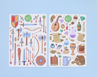 Fantasy Sticker - Cute Role Playing Game Gift