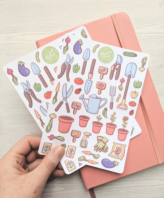Plant Stickers Gardening Sticker Sheet Cute Stickers