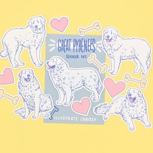 Stickers Grandes Pyrénées - Stickers Chiens