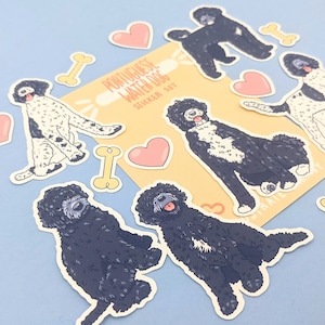 Wasserhund Aufkleber - Wasserhund Sticker Set