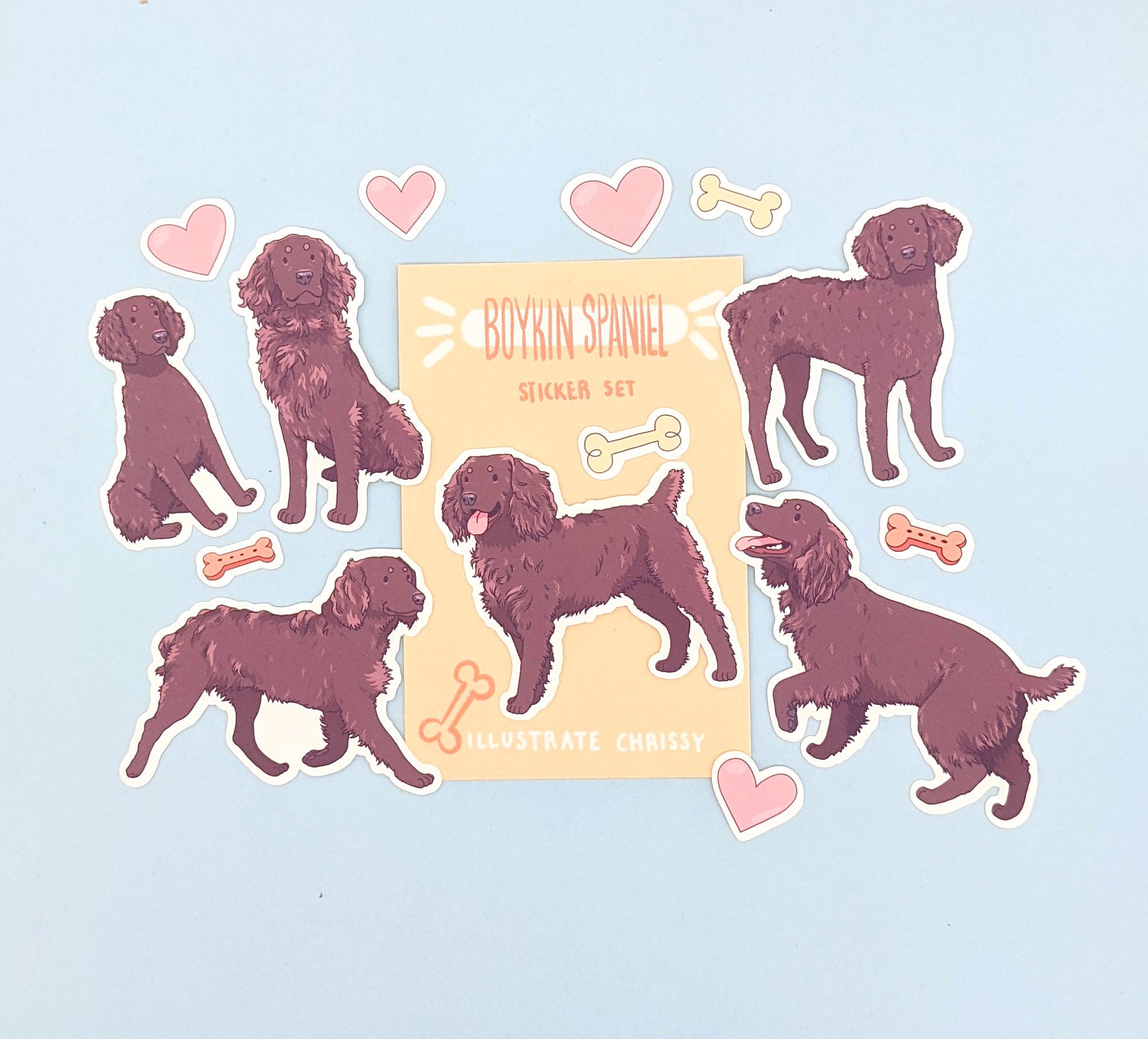 Boykin Spaniel Stickers Dog Sticker Set Etsy