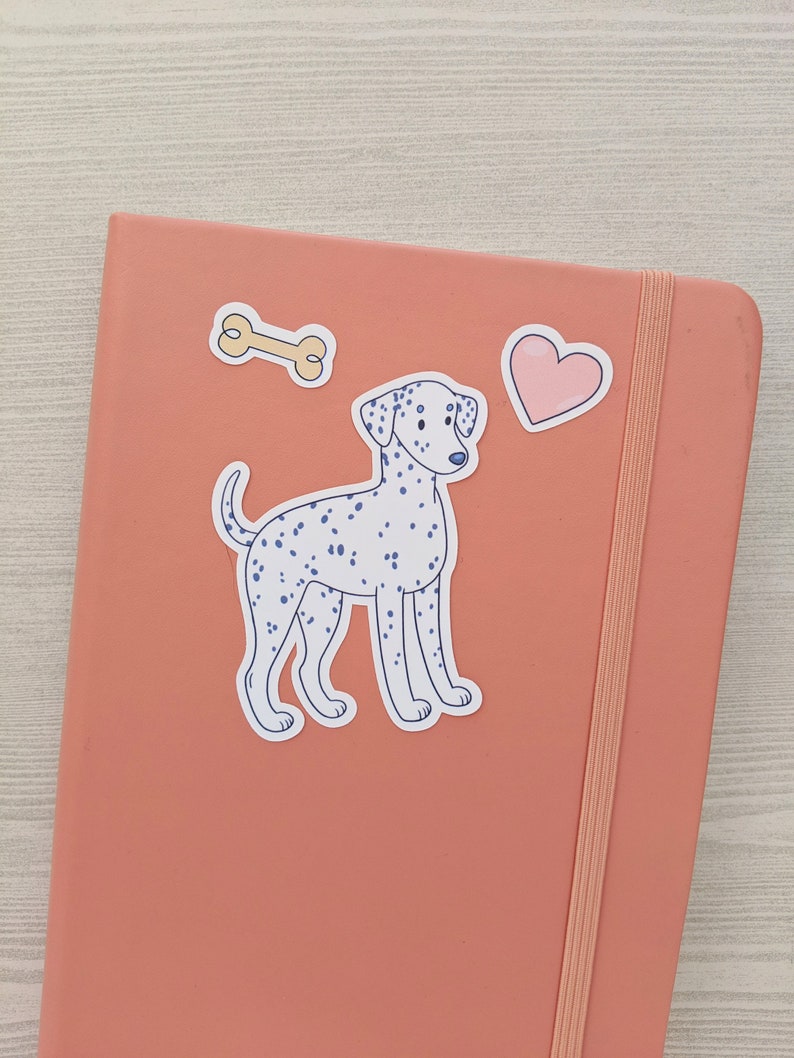 Cute Dog Stickers Dlamatian Sticker Set Dog Stickers Etsy