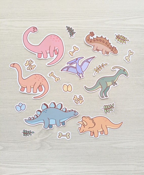 Dino Stickers Dinosaur Sticker Set Cute Stickers Cool Stickers