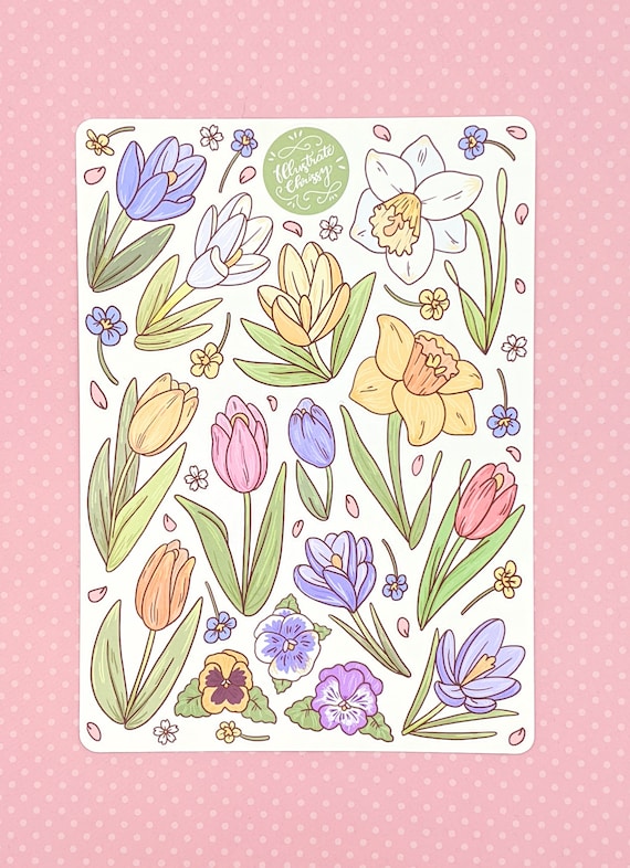Mementos of Spring Sticker Sheet Mementos of Spring Sticker Sheet