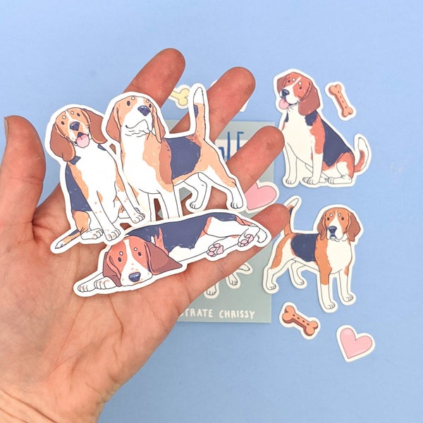 Beagle Sticker Set