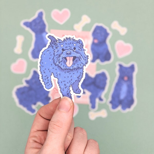 Pomapoo Stickers - Pomeranian x Poodle Sticker Set