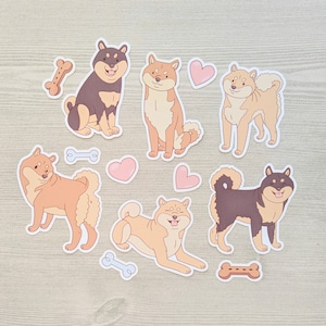 Shiba Inu Stickers - Dog Sticker Set