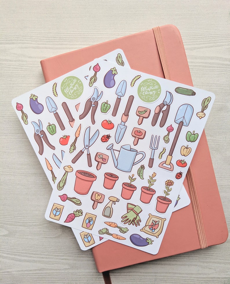 Plant Stickers Gardening Sticker Sheet Cute Stickers