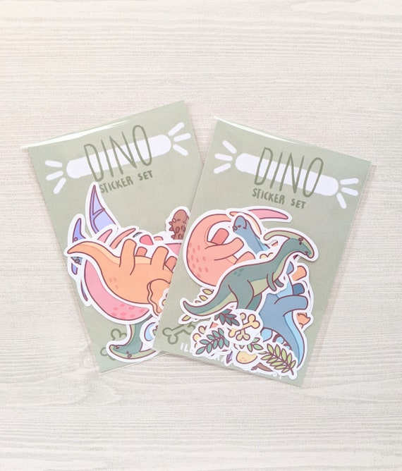 Scrapbooking Set Of 8 Dinosaur & Letter Sticker Sheets, Brand New, Free  Shipping