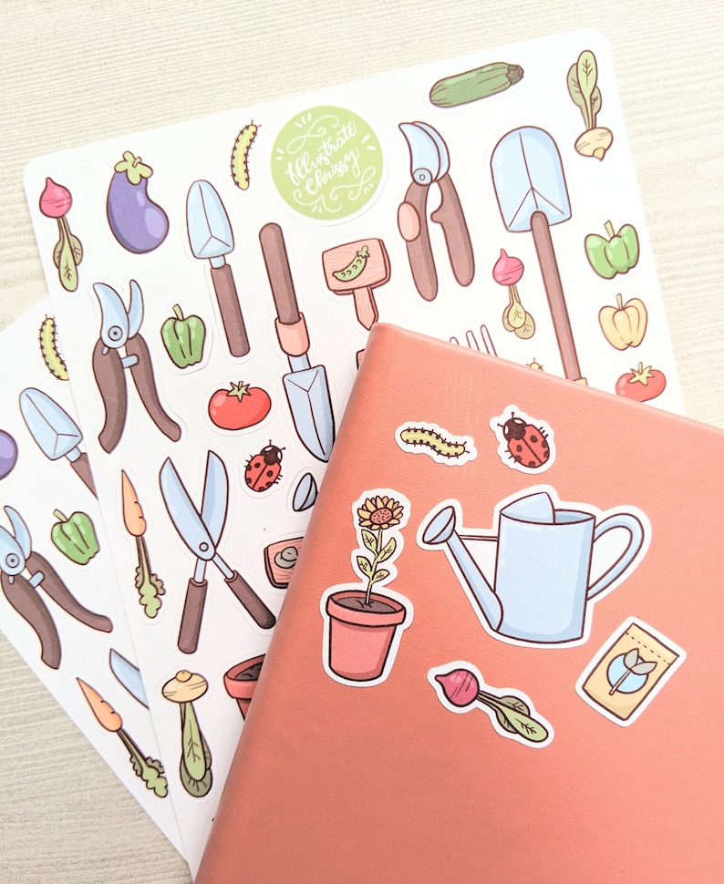 Plant Stickers Gardening Sticker Sheet Cute Stickers