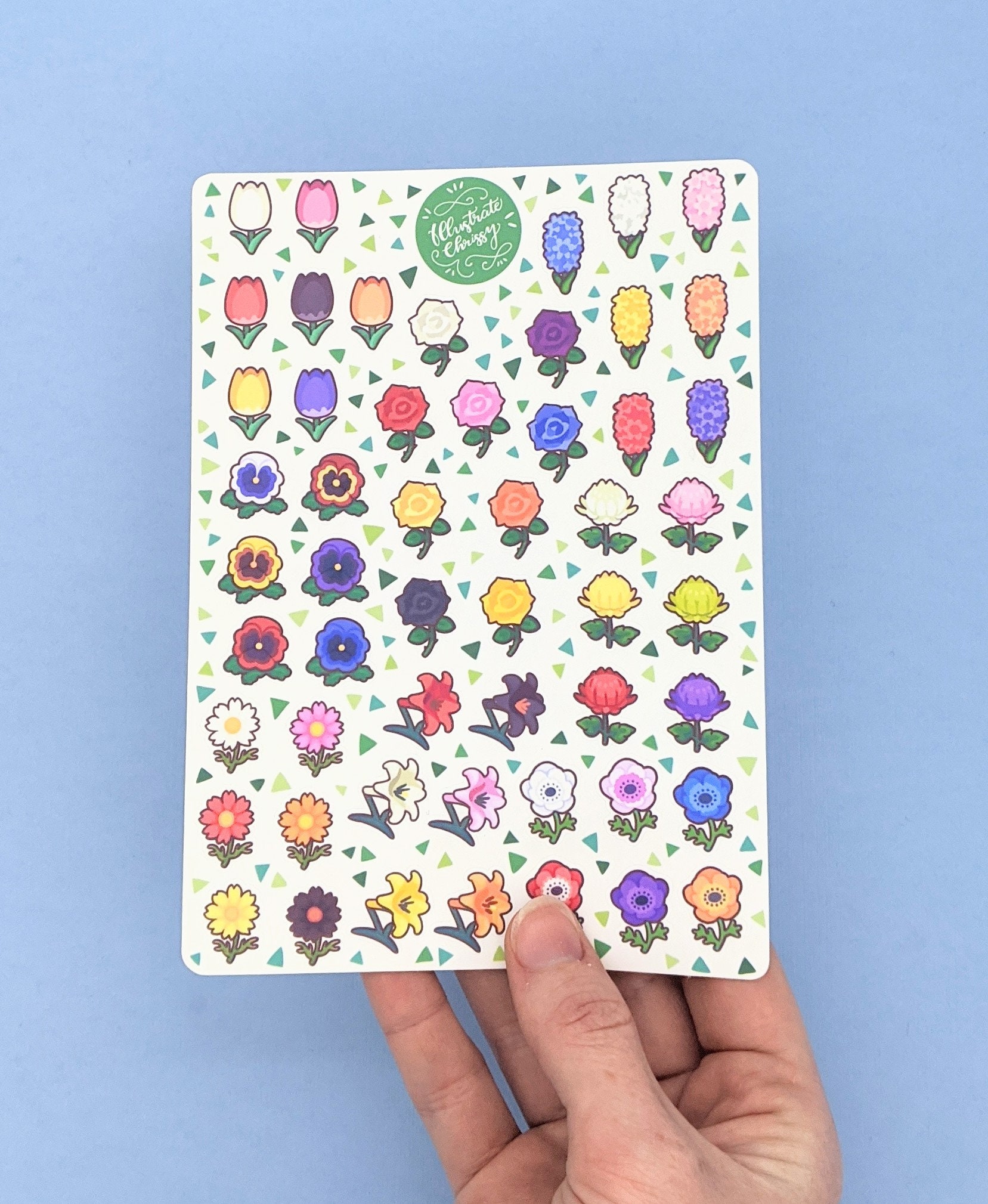 Animal Crossing New Horizon Blumen Sticker Hybrid Blumen Etsy