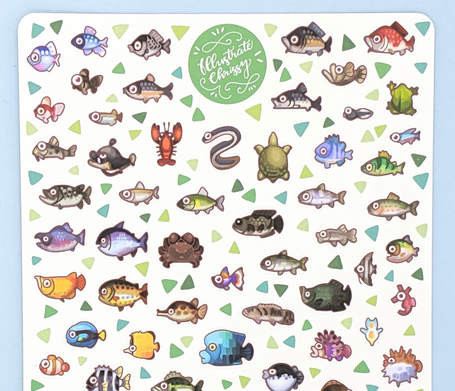 Animal Crossing Fish Sticker Sheet Animal Crossing New Leaf - Etsy