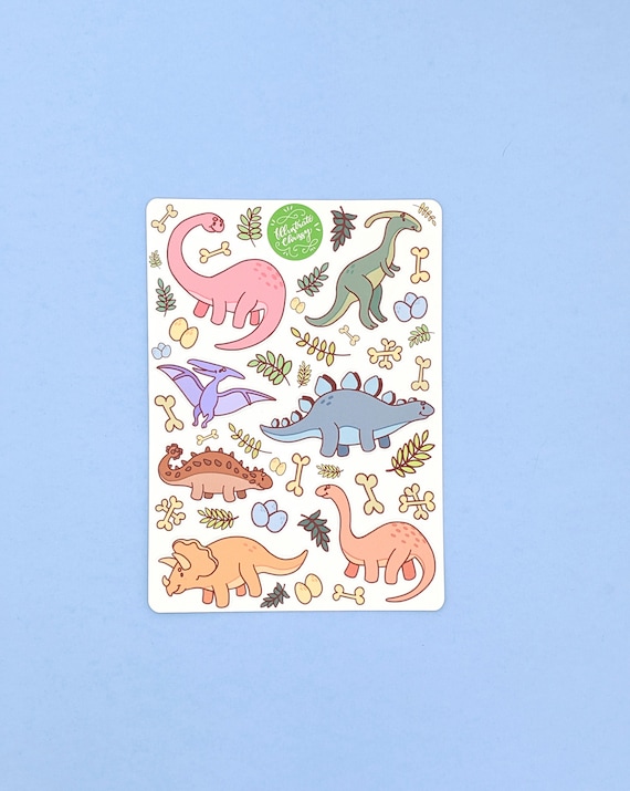 Dino Stickers Dinosaur Sticker Sheet Cute Dino Sticker Dinosaur Party Dino  Party Favor -  Norway