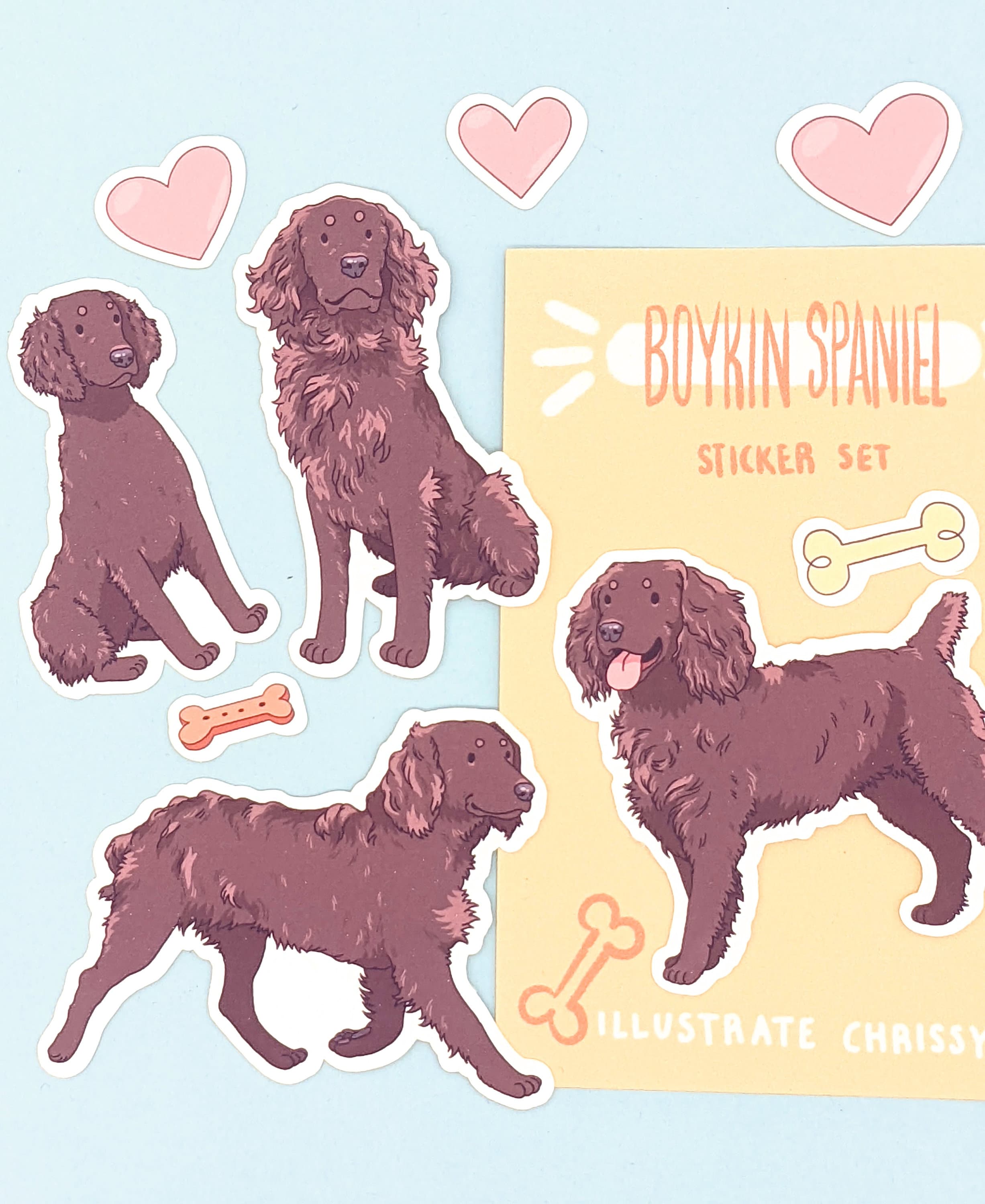 Boykin Spaniel Stickers Dog Sticker Set Etsy