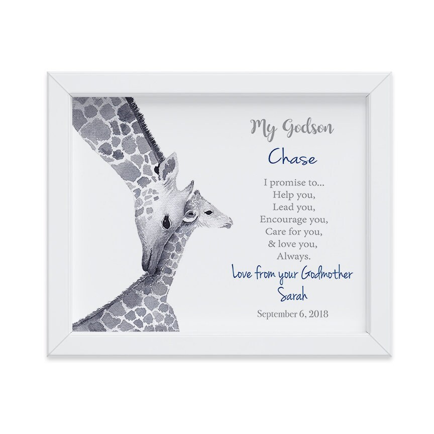 Personalized Christening Gift for Godson, Baptism Gift ...