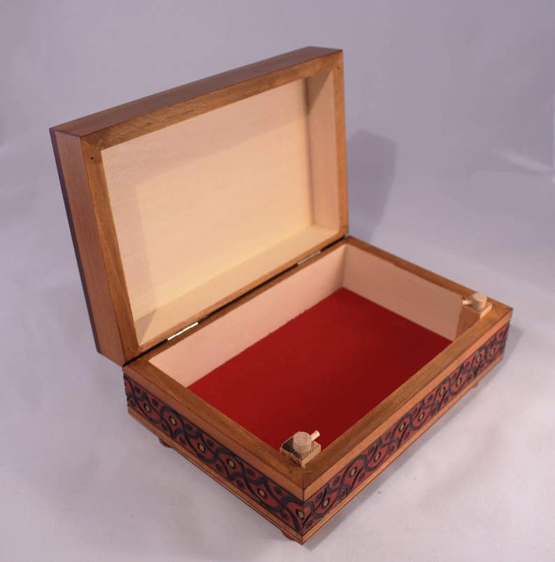 handmade wooden puzzle box