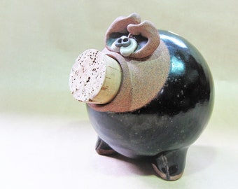 Vintage Piggy Bank Mid Century Mahon Made Hippie Studio Art Etsy 日本