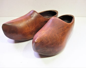 old fashioned wooden clogs