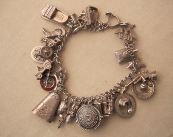 Hermès Vintage 4 Bags Charm Bracelet - Sterling Silver Charm, Bracelets -  HER571926