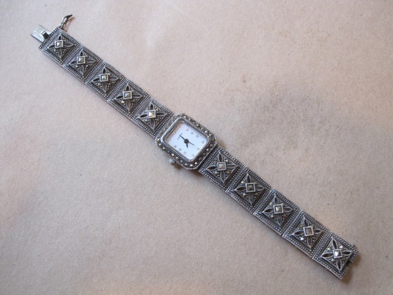 Vintage Ladies Wrist Watch Antique Style Sterling… - image 2