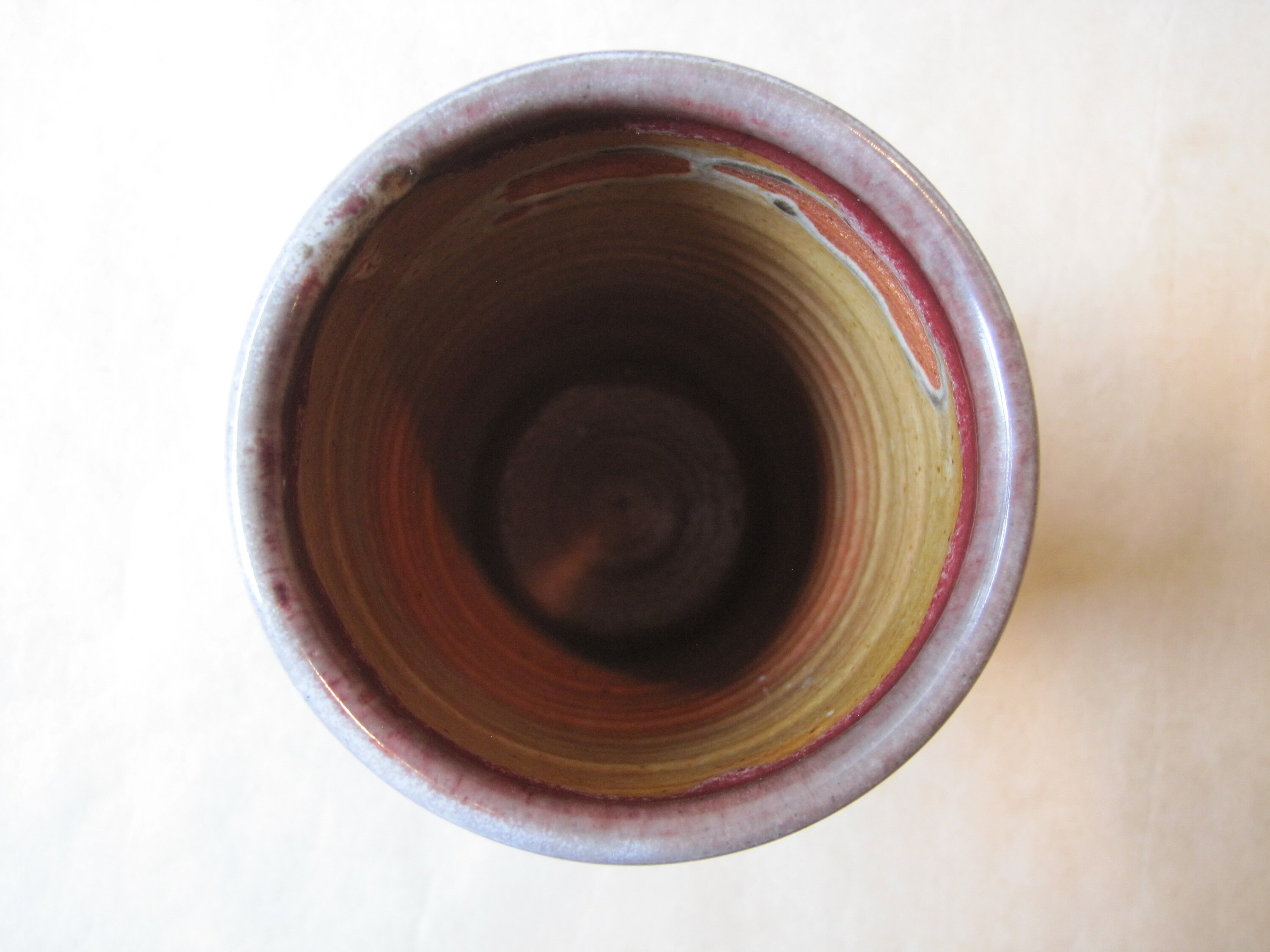 Vintage Drip Glaze Pottery Vase: Mid Century Modern Signed Studio Art ...