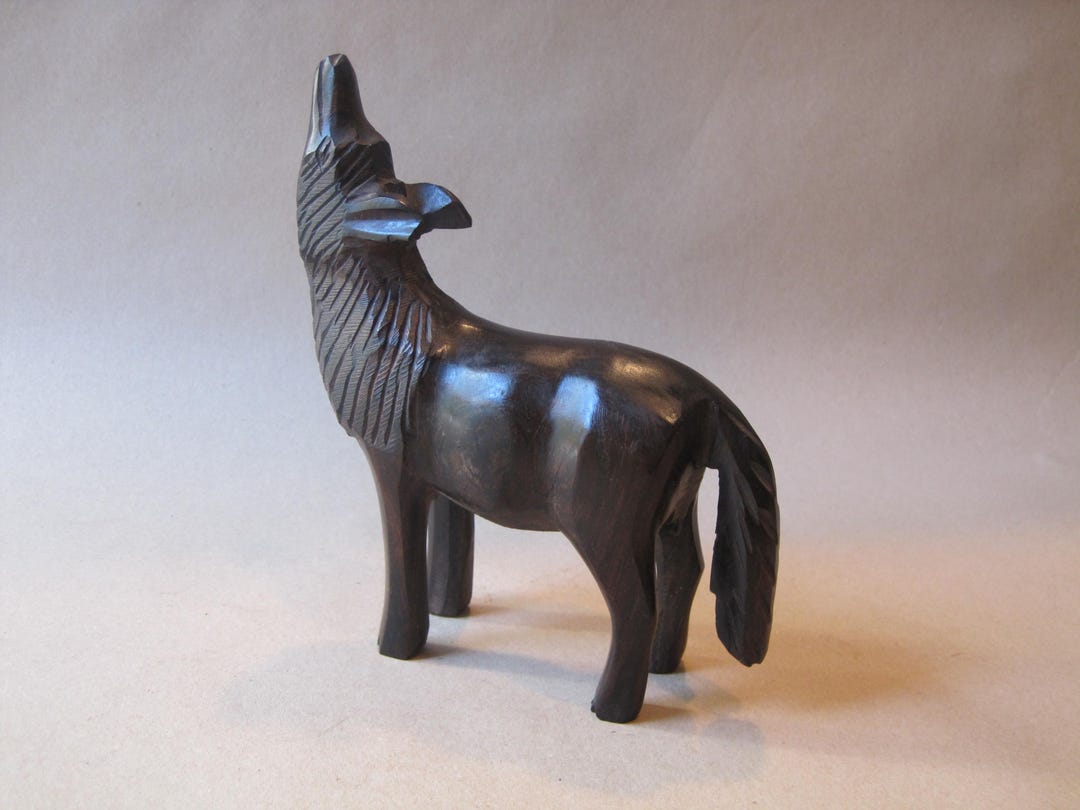 Vintage Ironwood Coyote Sculpture: Mid-century Mexican Folk Art - Etsy