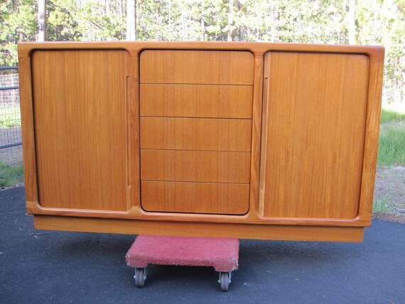 Teak Buffet Credenza Sun Furniture Side Board Danish Modern Etsy