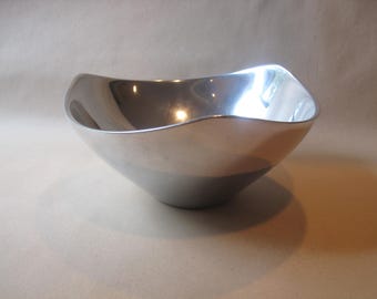 ★nambe/ナムベ ラージツイストボウル 736★フレッドボールド 2003年 Nambe' Large Twist Bowl #736 Designed by Fred Bould 2003 - Etsy