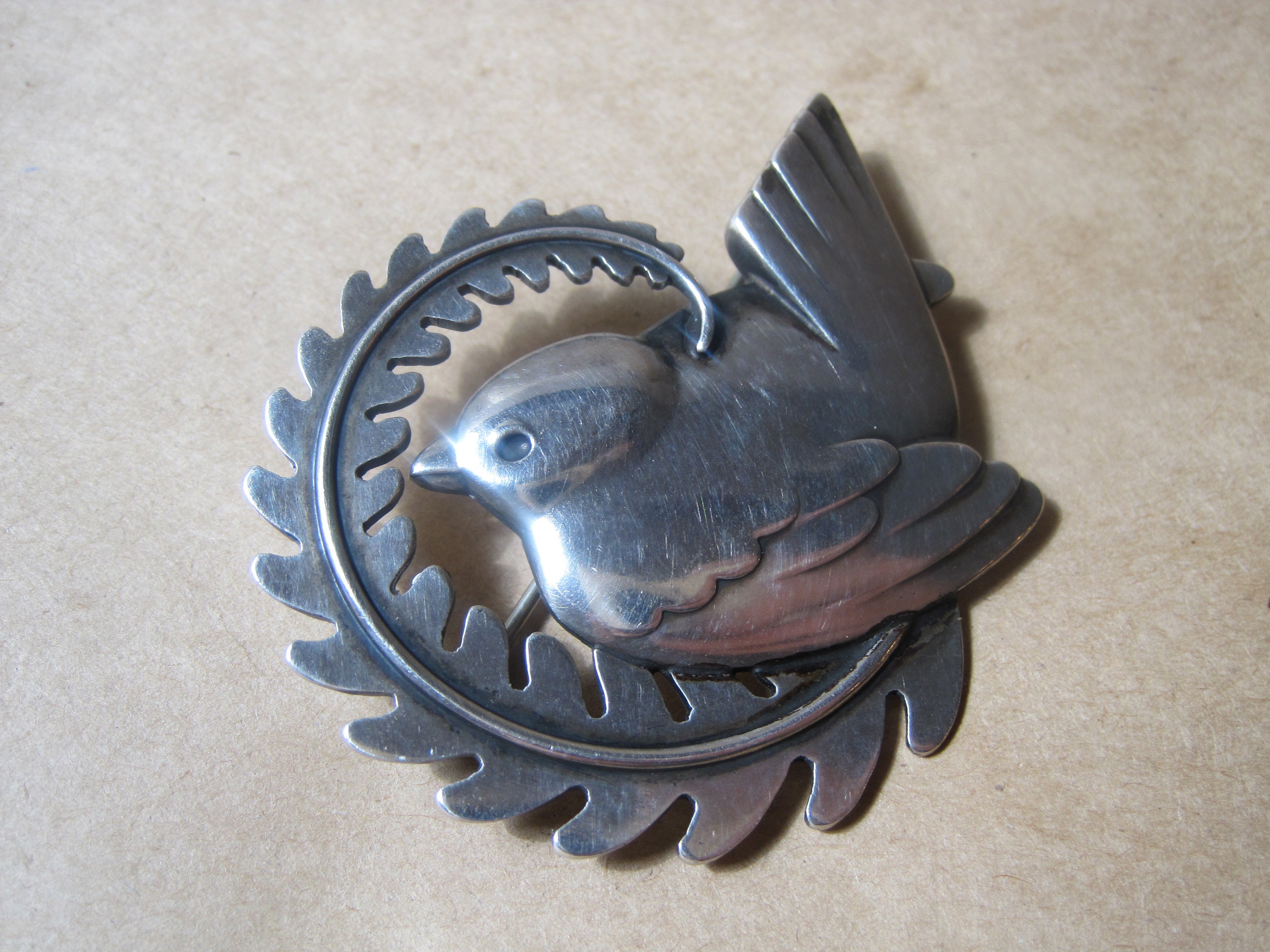 GEORG JENSEN 309 鳥 バード ブローチ O2410066
