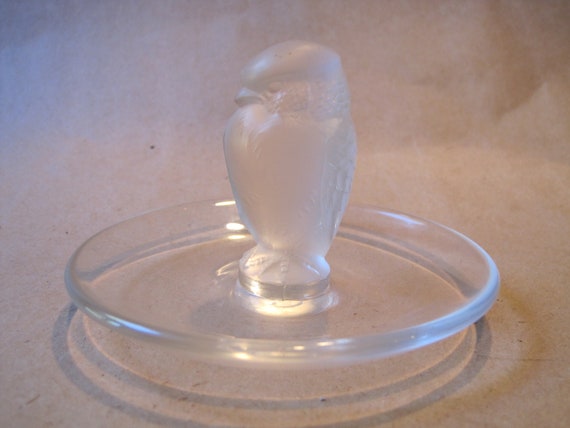 Vintage Lalique France Bird of Prey Ring Dish Fro… - image 10