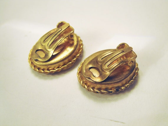 Vintage Clip On 1960s Italian Micro Mosaic Earrin… - image 3