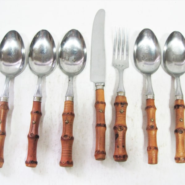 Bamboo Flatware Etsy