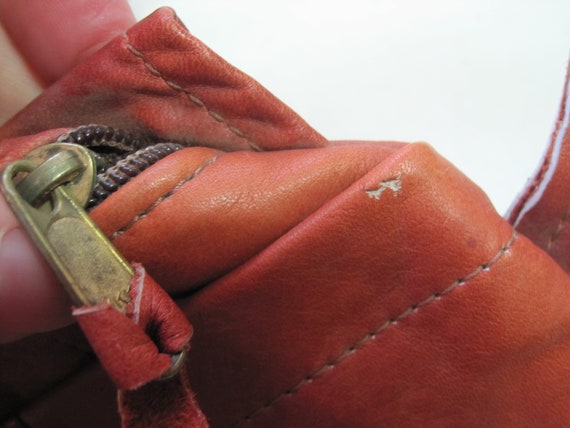 Vintage Patchwork Leather Purse Handbag Shoulder … - image 7