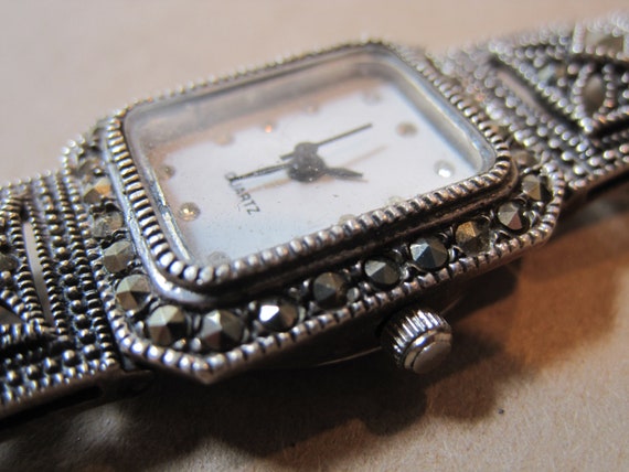 Vintage Ladies Wrist Watch Antique Style Sterling… - image 8