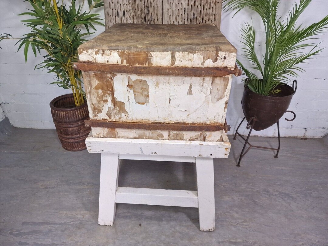 Vintage French Rustic Butchers Block on Stand - Etsy
