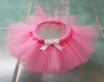 BOTTLE TUTU Princess Party Favor* Birthday decoration ballerina Pink Bridal Shower Baby Wedding Sweet 16 quinceanera girl tulle skirt decor