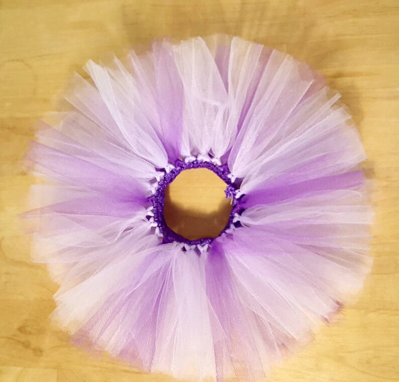 CAKE STAND TUTU princess lavender purple Tulle Plate Cupcake centerpiece Decoration Birthday Party Baby Shower Wedding sweet 16 quinceanera image 2