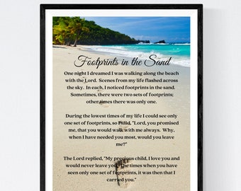 Footprints Sand Etsy
